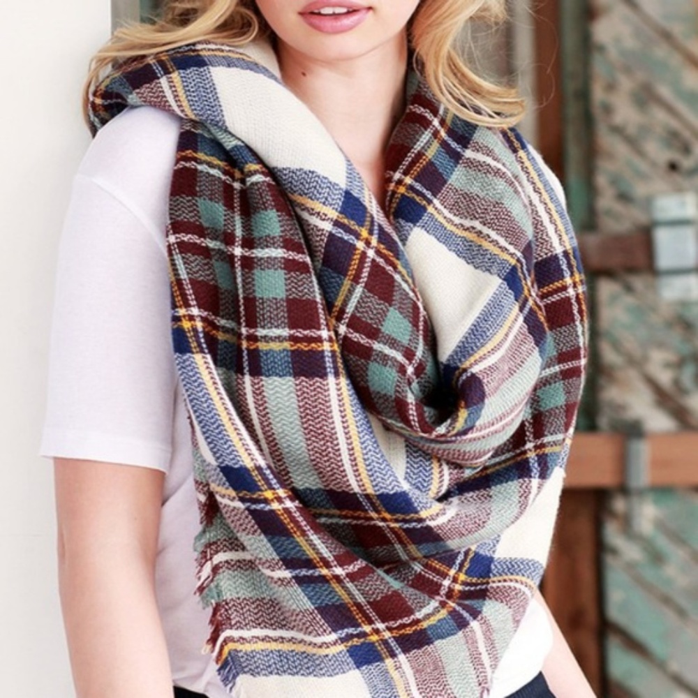 CELINE hello fall scarf - teal mix - Picture 5 of 5